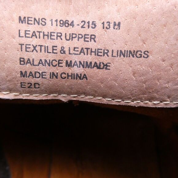 Florsheim Chalet Plain Toe Gore Chelsea Boots Men Sz 13 M Rough Out Heel Vamp XX - Picture 5 of 11